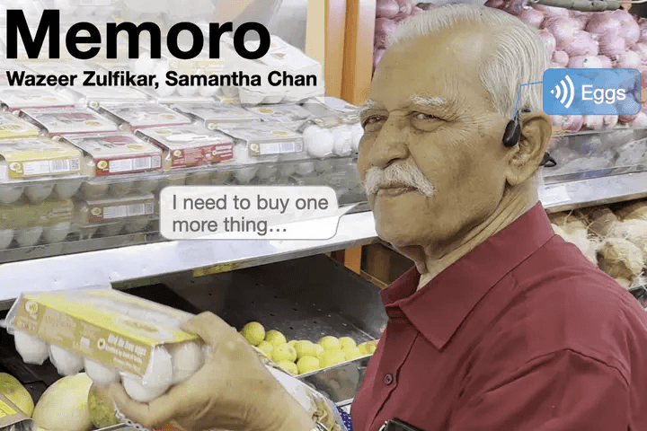 Memoro: Using Large Language Models to Realize a Concise Interface for Real-Time Memory Augmentation cover